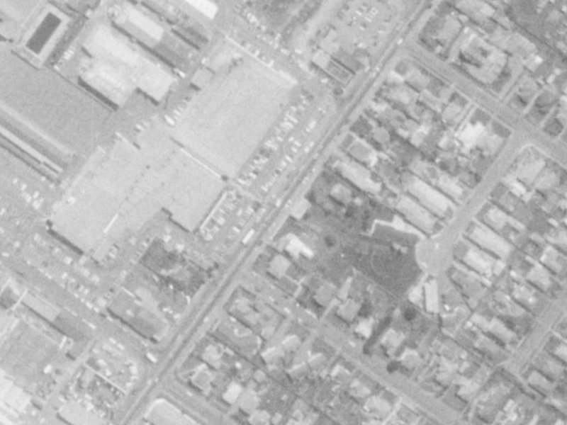 58 Main North Road from the air, 1975-1979