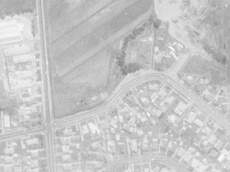302 Lake Terrace Road from the air, 1975-1979