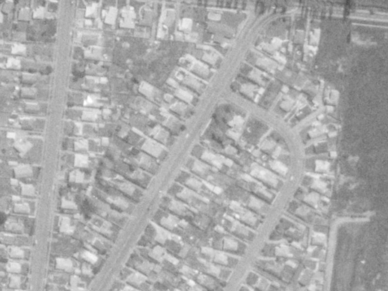104 Bassett Street from the air, 1975-1979