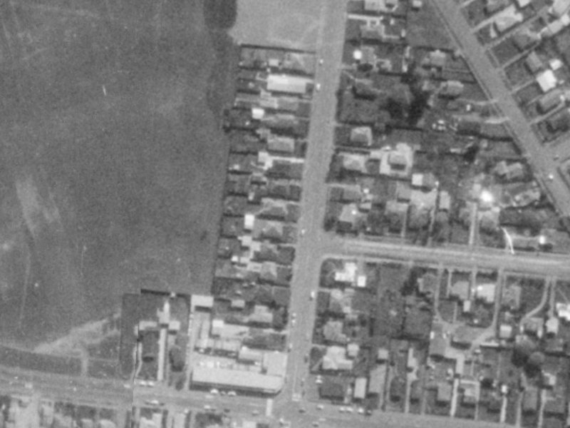 225 Bower Avenue from the air, 1975-1979