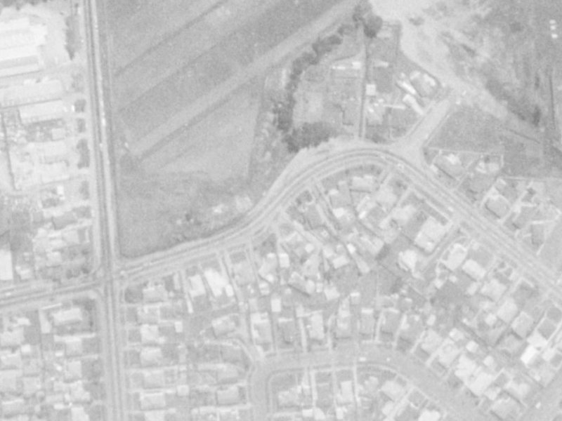 311 Lake Terrace Road from the air, 1975-1979