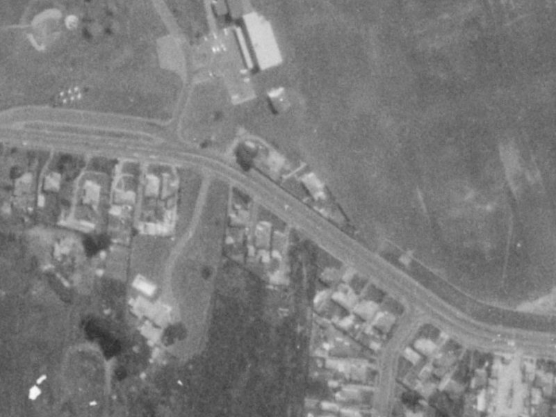 188 Travis Road from the air, 1975-1979