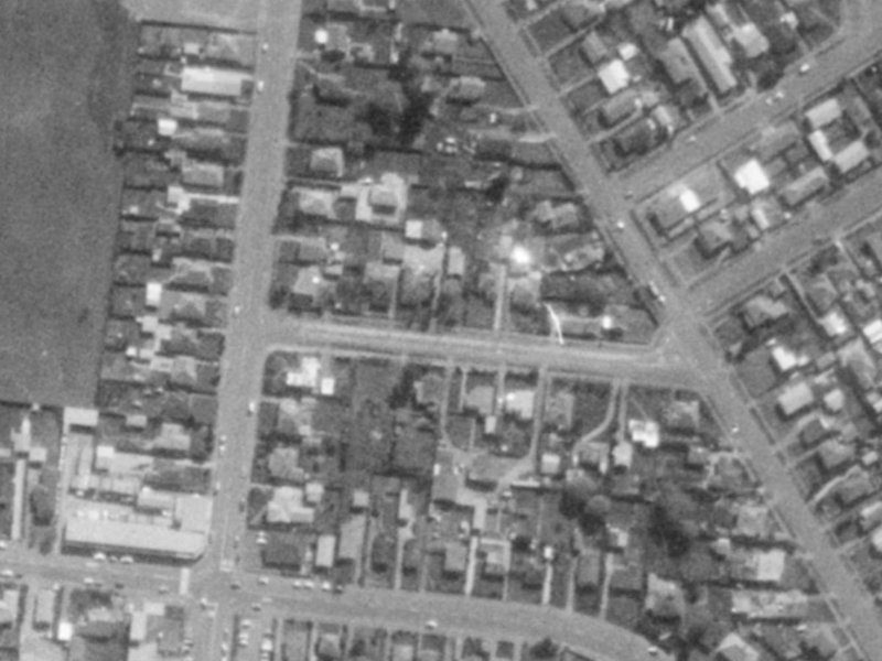 20A Saltaire Street from the air, 1975-1979
