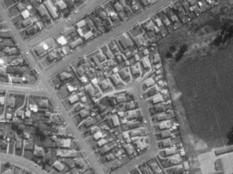 39 Leverett Place from the air, 1975-1979