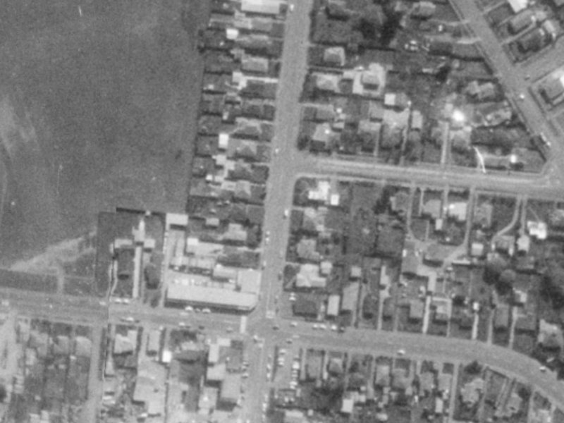 214A Bower Avenue from the air, 1975-1979