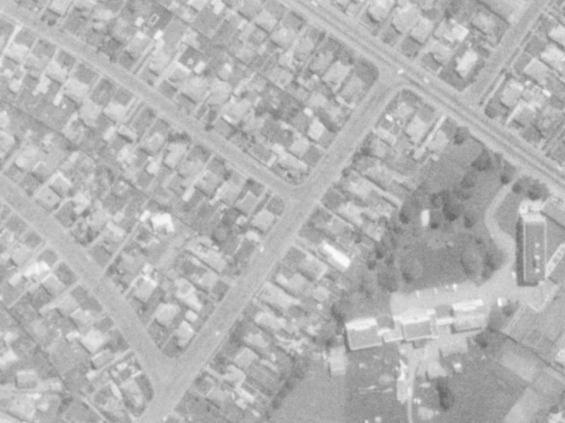 54 Moreland Avenue from the air, 1975-1979
