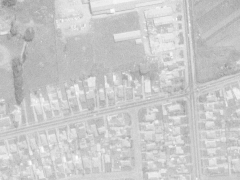 123 Briggs Road from the air, 1975-1979
