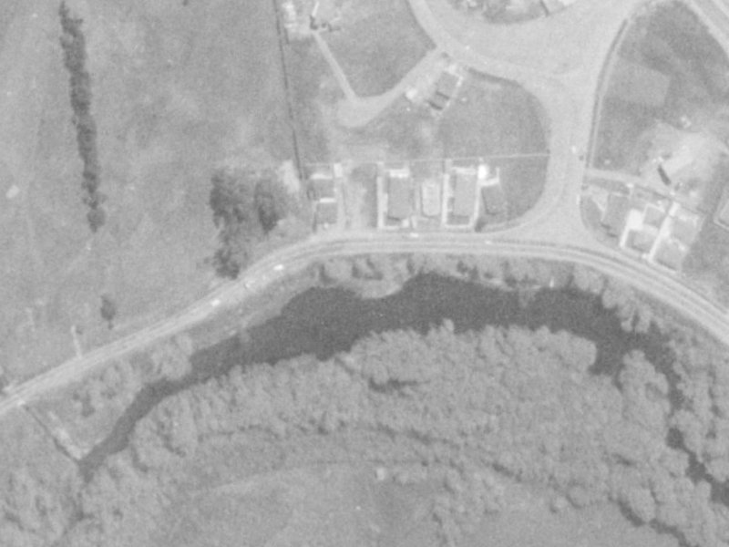 124 Lake Terrace Road from the air, 1975-1979