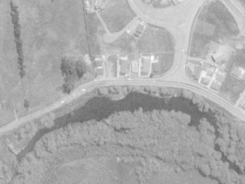 122 Lake Terrace Road from the air, 1975-1979