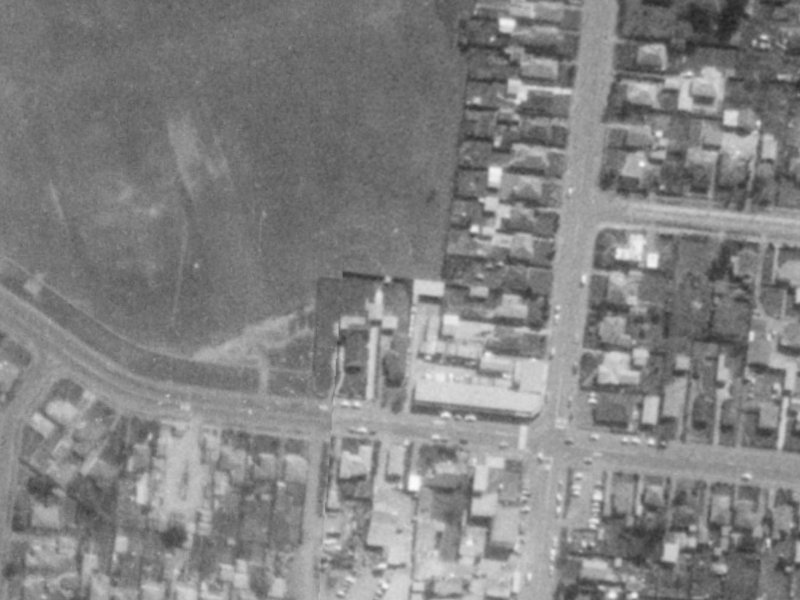 215C Bower Avenue from the air, 1975-1979