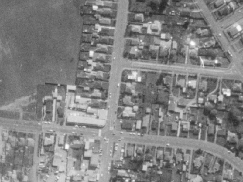 214 Bower Avenue from the air, 1975-1979
