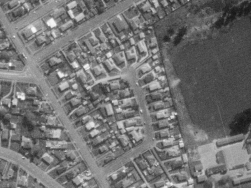 29 Leverett Place from the air, 1975-1979