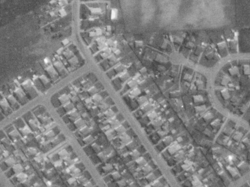 70 Philpotts Road from the air, 1975-1979
