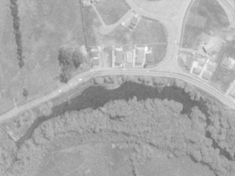 122A Lake Terrace Road from the air, 1975-1979