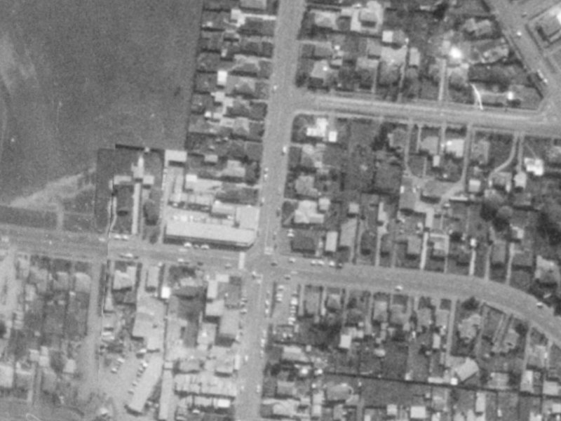 206 Bower Avenue from the air, 1975-1979