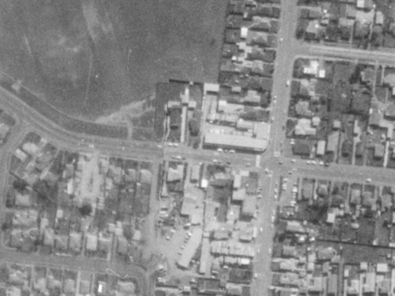 227 Travis Road from the air, 1975-1979
