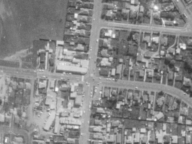 204 Bower Avenue from the air, 1975-1979