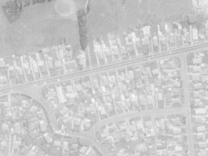 106 Briggs Road from the air, 1975-1979