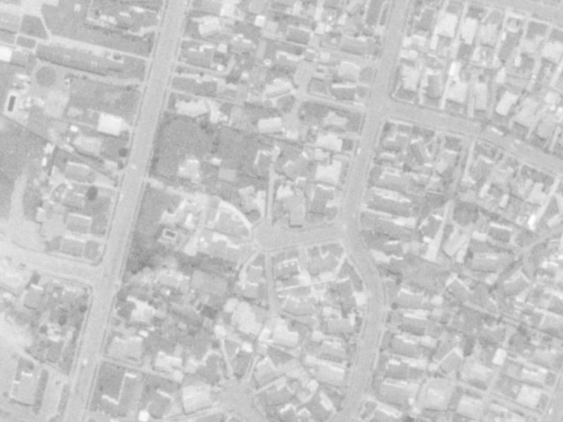 6A Gilmore Place from the air, 1975-1979