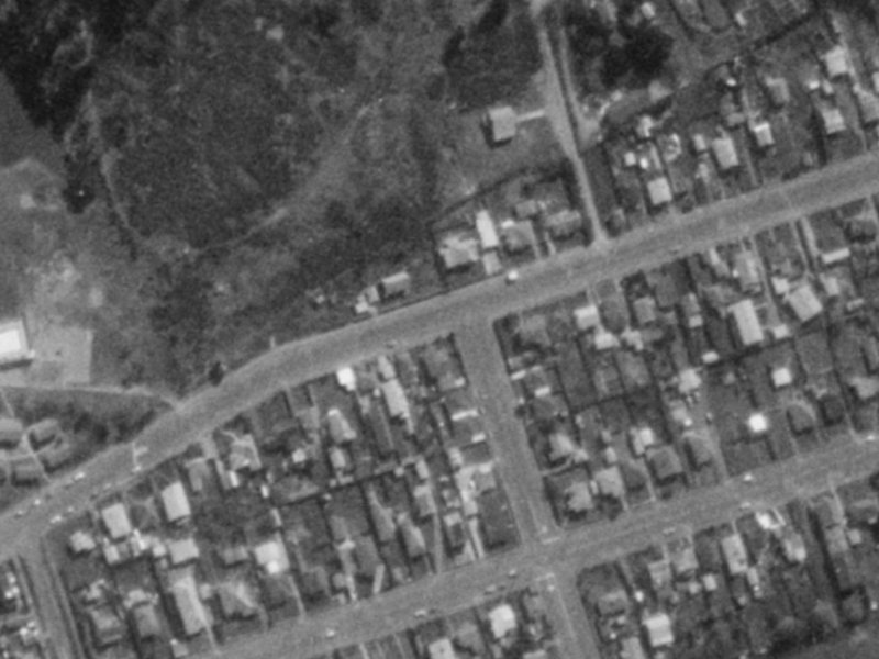 86 Leaver Terrace from the air, 1975-1979