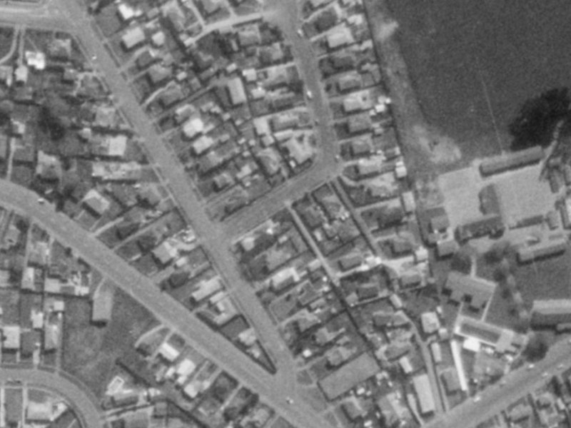 6 Leverett Place from the air, 1975-1979