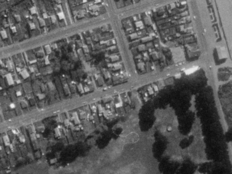 44 Bowhill Road from the air, 1975-1979