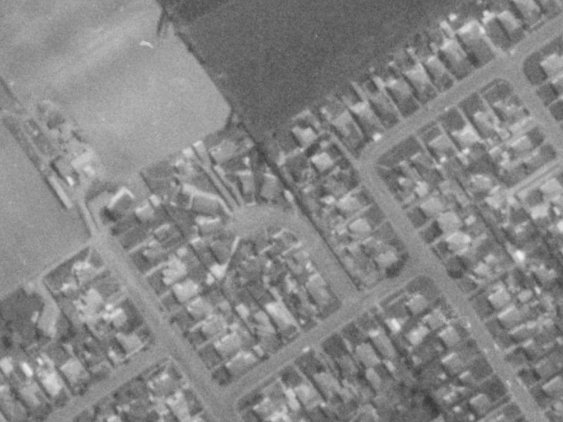 Kew Place from the air, 1975-1979