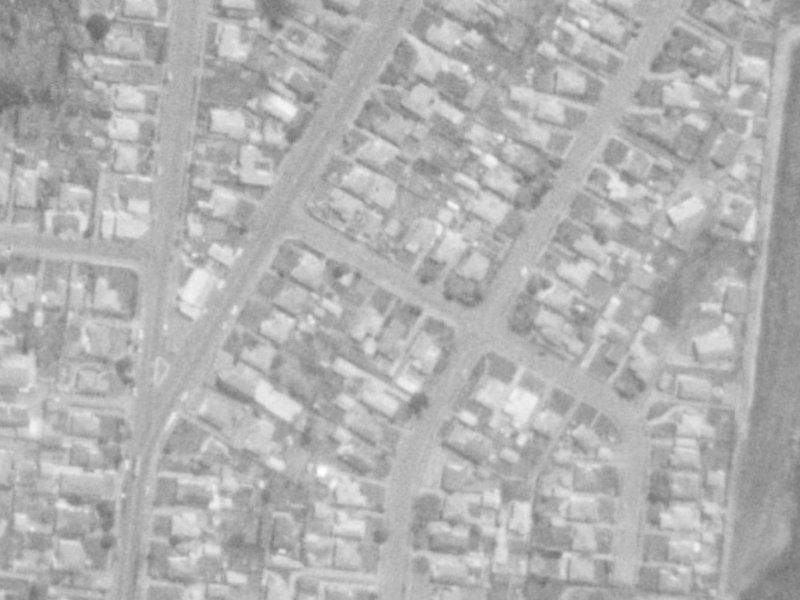 62A Bassett Street from the air, 1975-1979