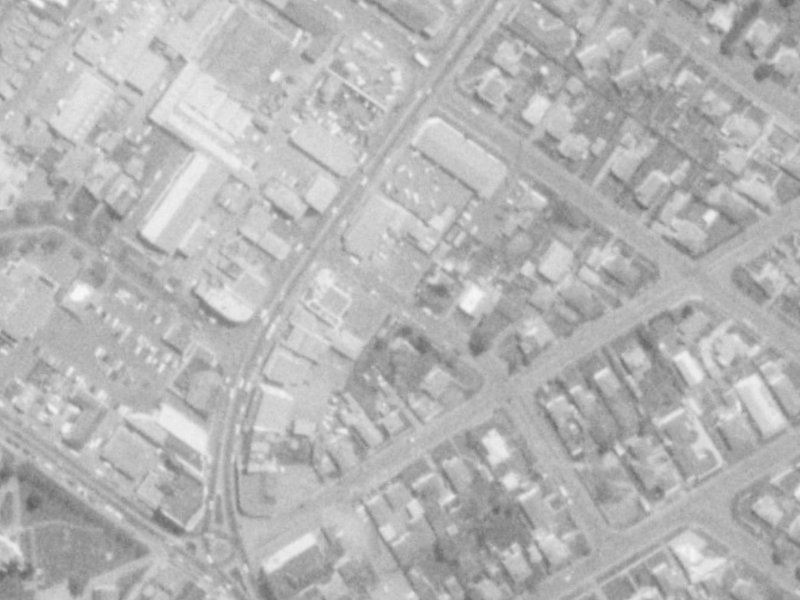 16 Loftus Street from the air, 1975-1979