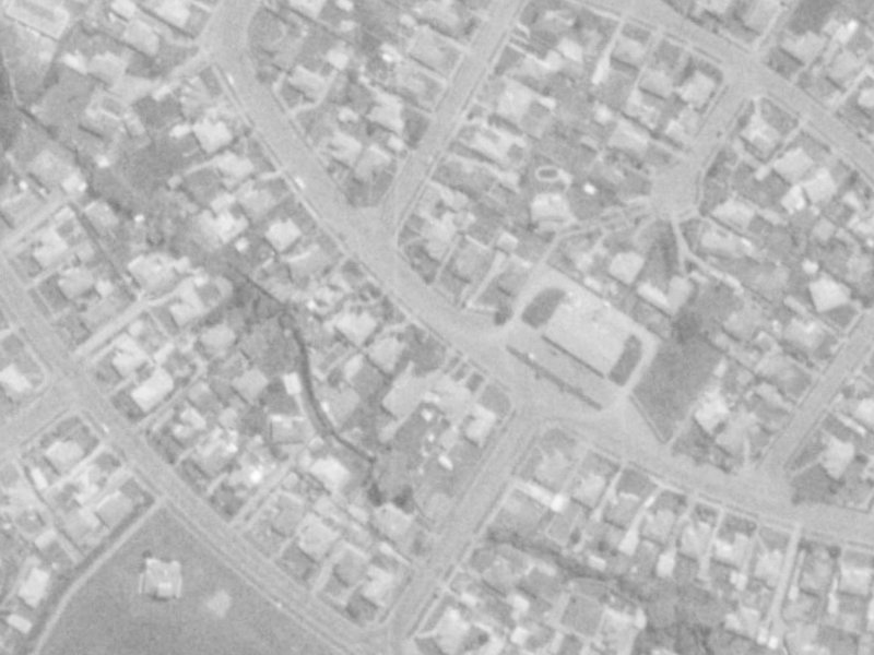 83 Harris Crescent from the air, 1975-1979