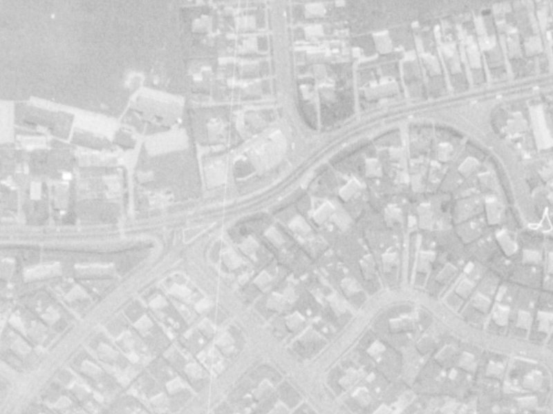 76 Briggs Road from the air, 1975-1979