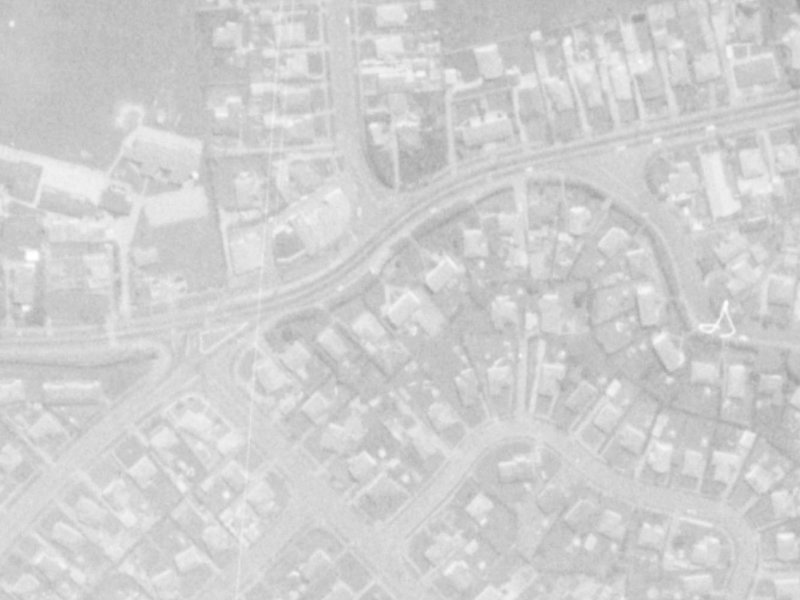 80 Briggs Road from the air, 1975-1979