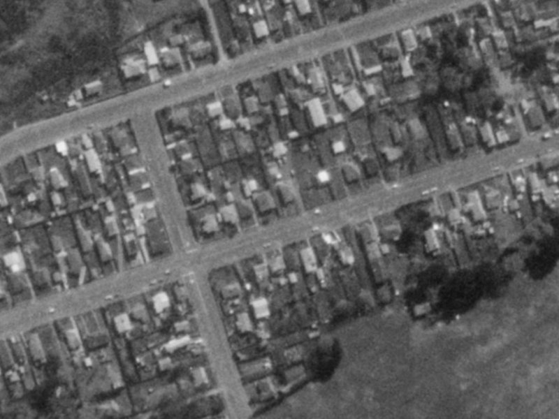 86 Bowhill Road from the air, 1975-1979