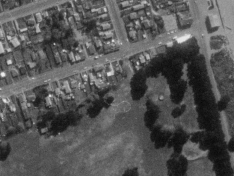 41B Bowhill Road from the air, 1975-1979