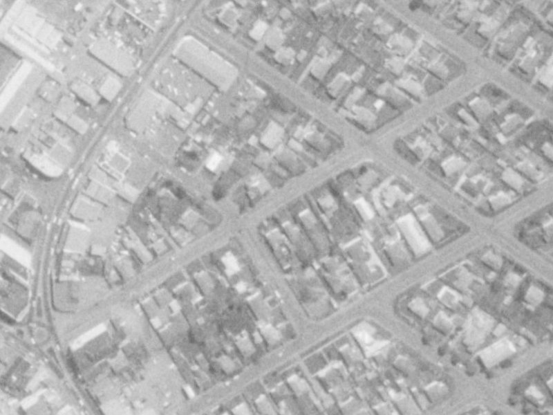 Horner Street from the air, 1975-1979