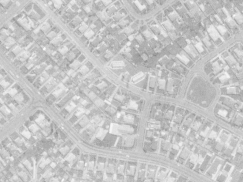 22 Mooray Avenue from the air, 1975-1979