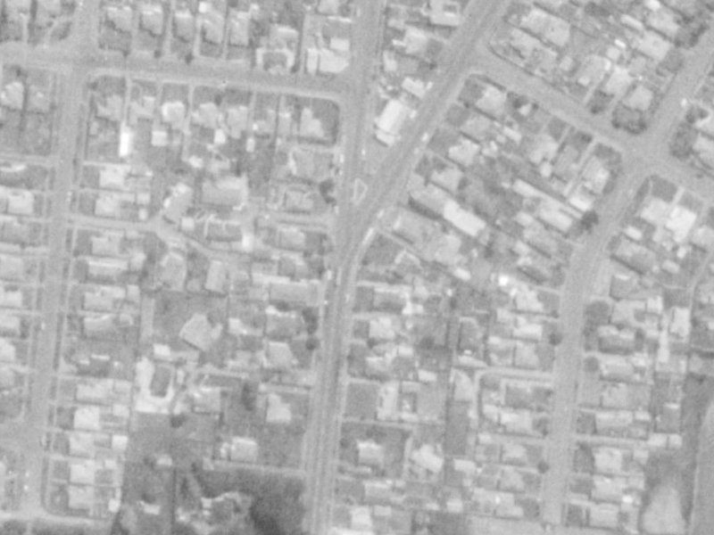 50A Bassett Street from the air, 1975-1979