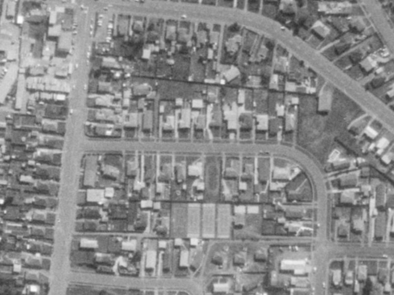 12 Palmers Road from the air, 1975-1979
