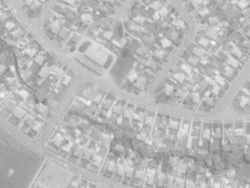 71 Harris Crescent from the air, 1975-1979