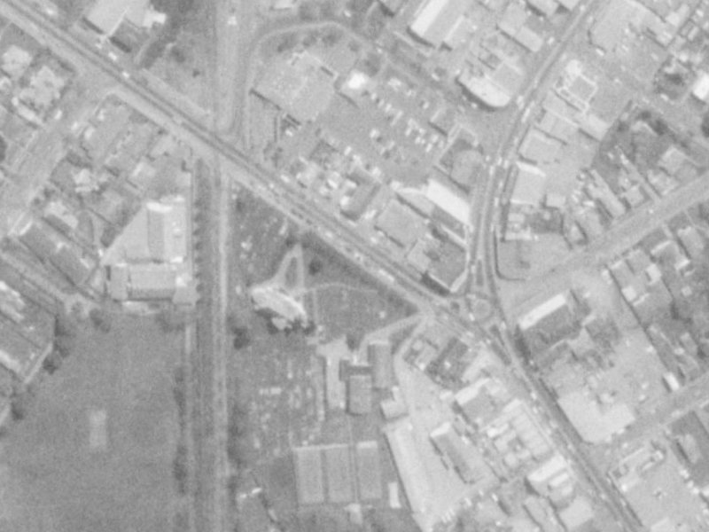 12 Harewood Road from the air, 1975-1979