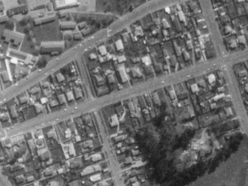 130 Bowhill Road from the air, 1975-1979