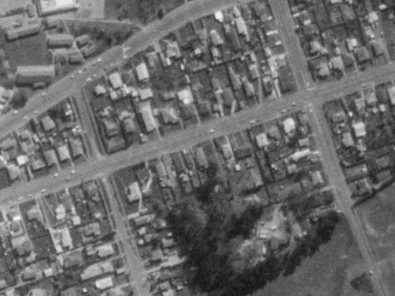 119 Bowhill Road from the air, 1975-1979