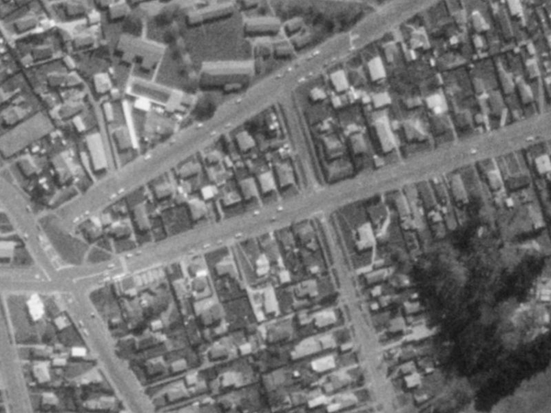 142 Bowhill Road from the air, 1975-1979