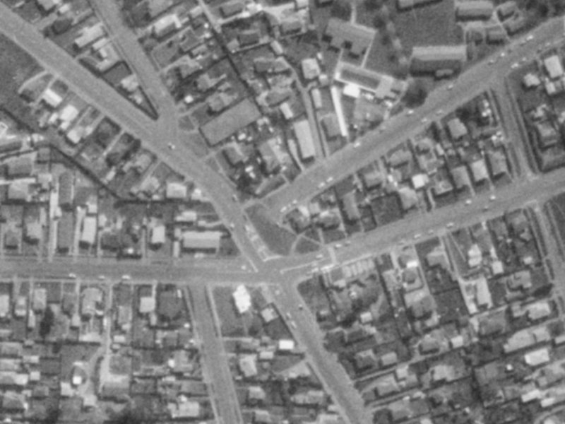 160 Bowhill Road from the air, 1975-1979