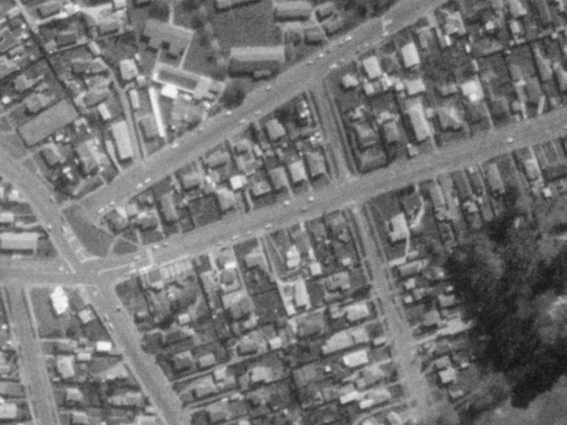 144 Bowhill Road from the air, 1975-1979