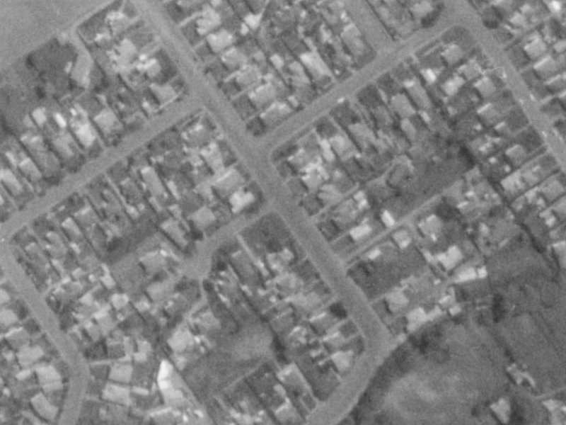 Croziers Road from the air, 1975-1979