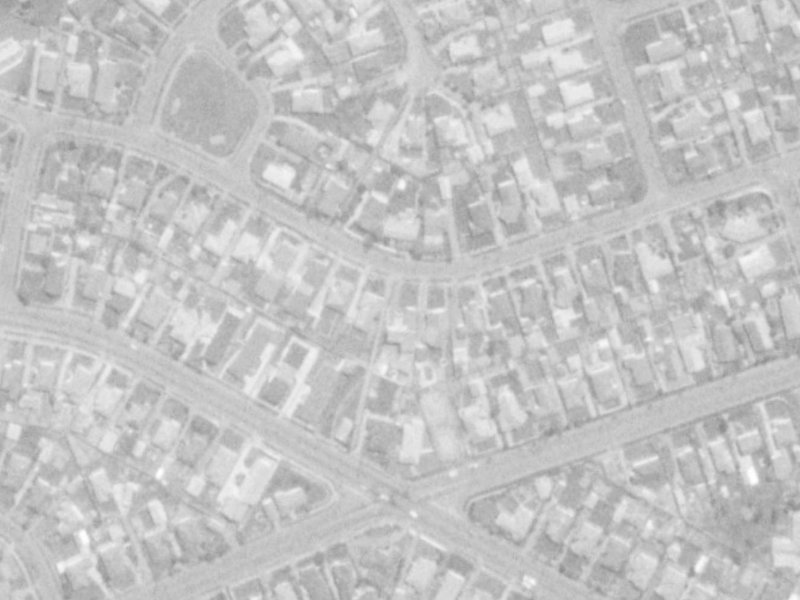 50 Mooray Avenue from the air, 1975-1979