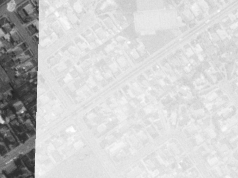 439-449 Innes Road from the air, 1975-1979