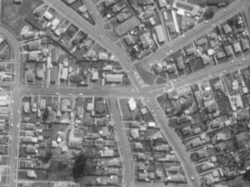 172 Bowhill Road from the air, 1975-1979