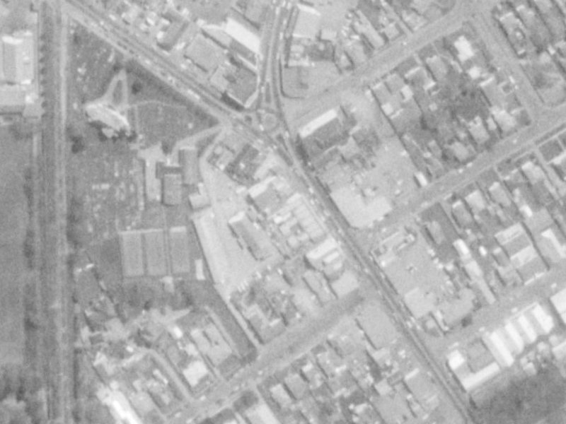 495A Papanui Road from the air, 1975-1979